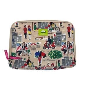 Lily Bloom Computer Tech Bag Shopaholic Dog Vespa Cafe Call Me Paris *READ